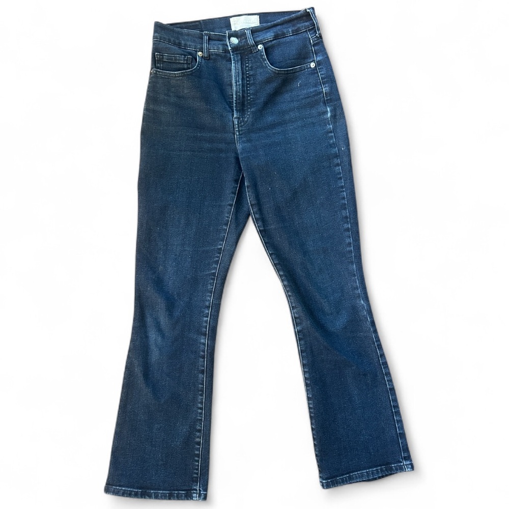 EVERLANE The Authentic Stretch Slim Bootcut Jean Dark Wash Casual Denim Size 26